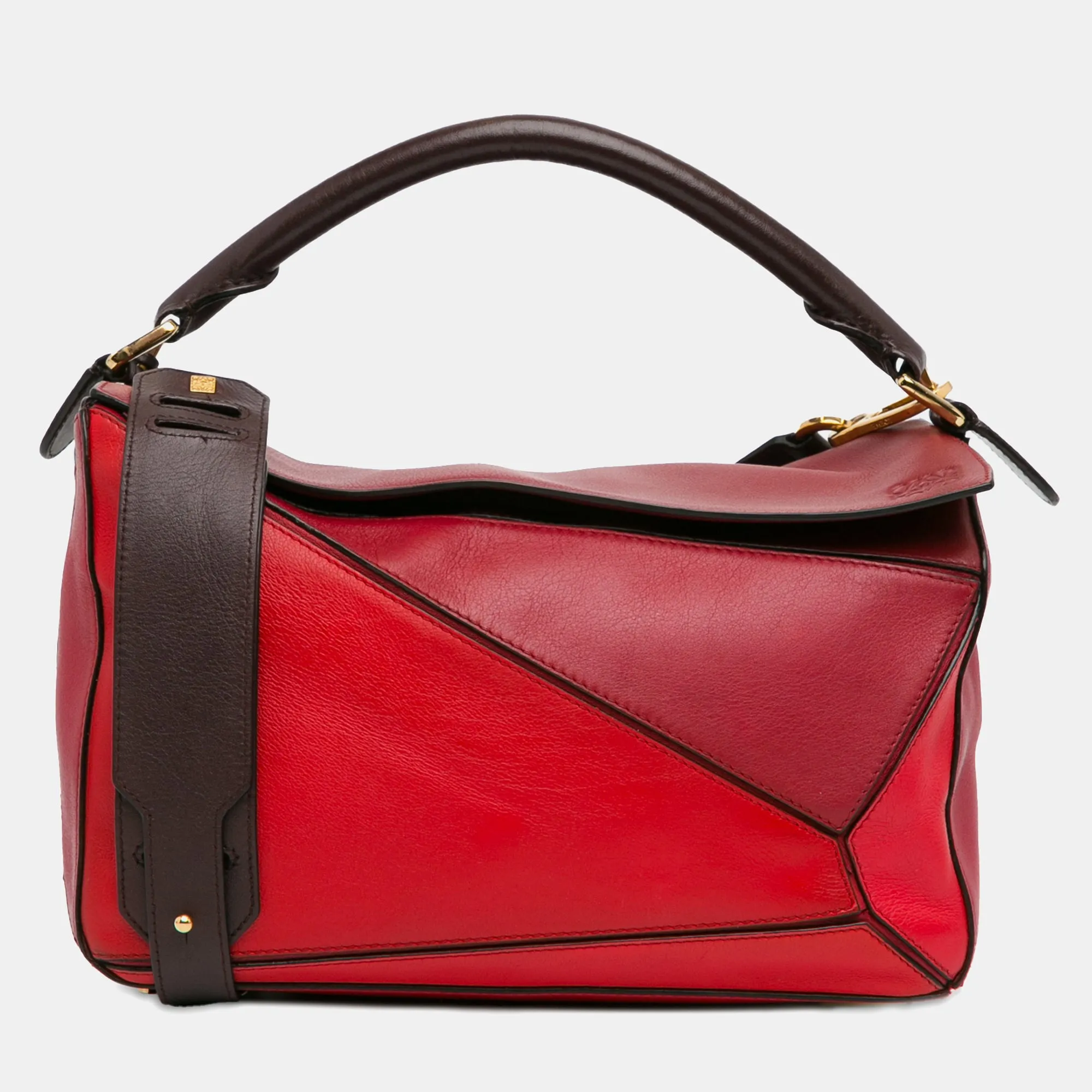 Medium Tricolor Puzzle Bag