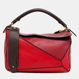 Medium Tricolor Puzzle Bag
