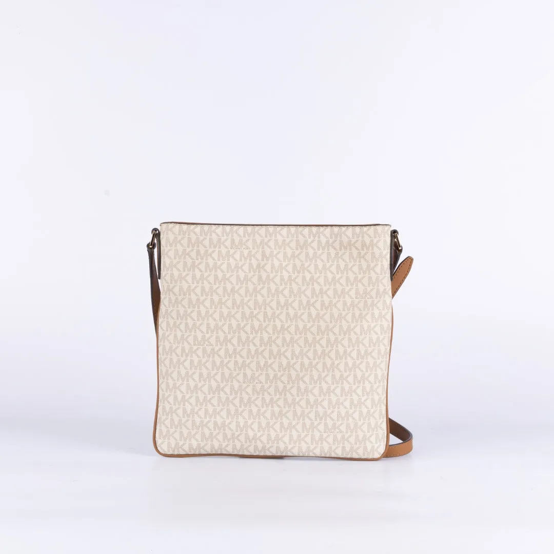Michael Kors Vanilla & Acorn Jet Set Crossbody Bag