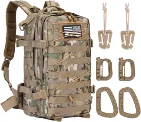 Military Tactical Backpack Waterproof 40L Large Army 3 Day Bug Out Bag Assault Pack Molle Rucksack and Tactical Gear Bag