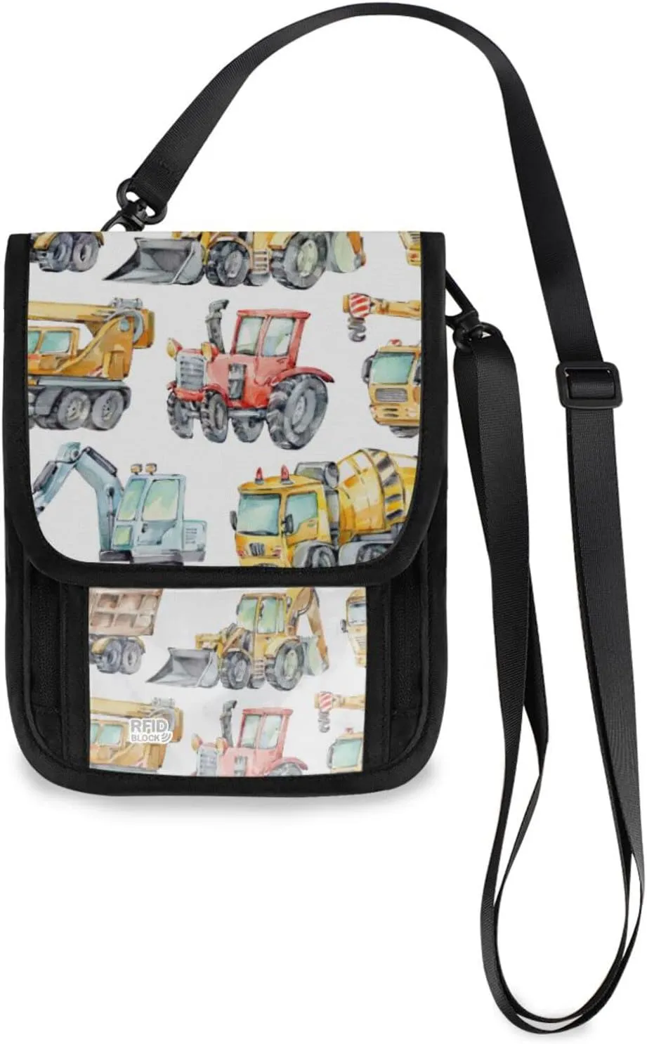 Neck Wallet with RFID Blocking, Crossbody Purse Phone Bag Pouch with Card Slots