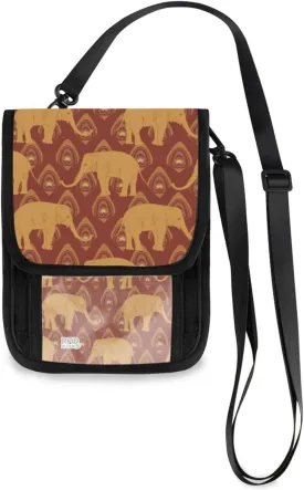 Neck Wallet with RFID Blocking, Crossbody Purse Phone Bag Pouch with Card Slots