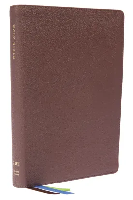 NET Thinline Bible, Large Print, Brown Leather, Indexed