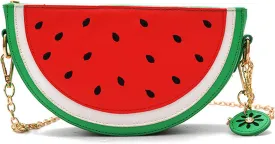 New Cute Watermelon Lemon Shaped Crossbody Clutch Purse Bag Fruit Style Purse Mini Shoulder Bag