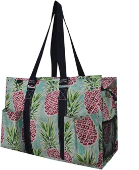 NGIL All Purpose Organizer 18" Large Utility Tote Bag 2019 Spring Collection (Sweet Pineapples)