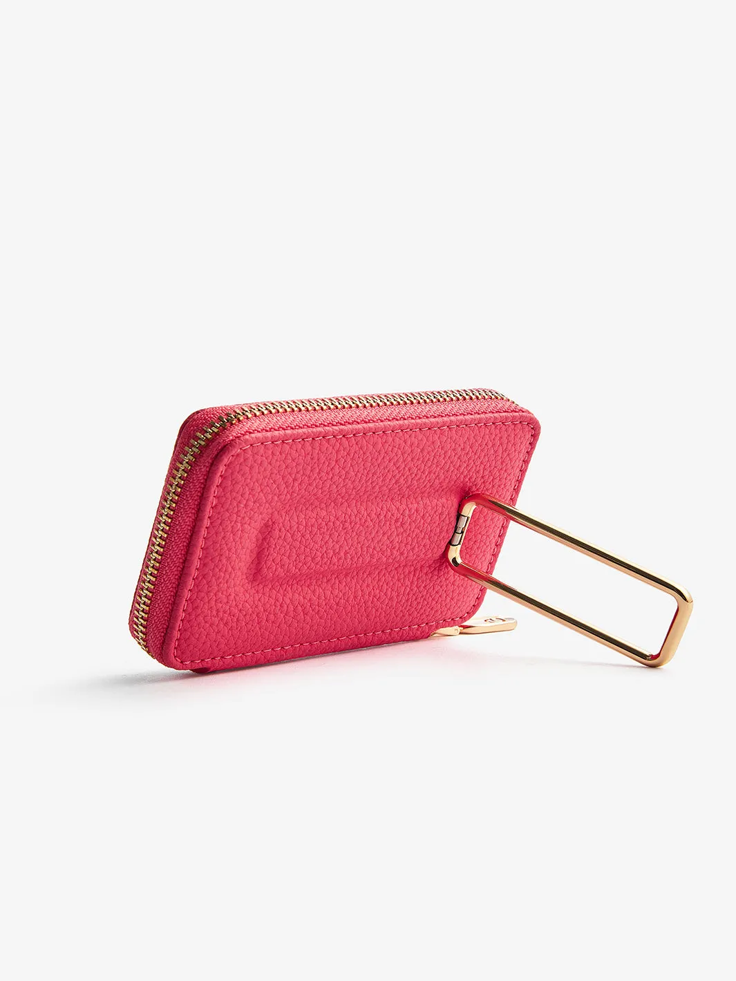 Original Design Set- Detachable Wireless Charging Crossbody Square Stand Wallet Phone Case Round Pouch Set