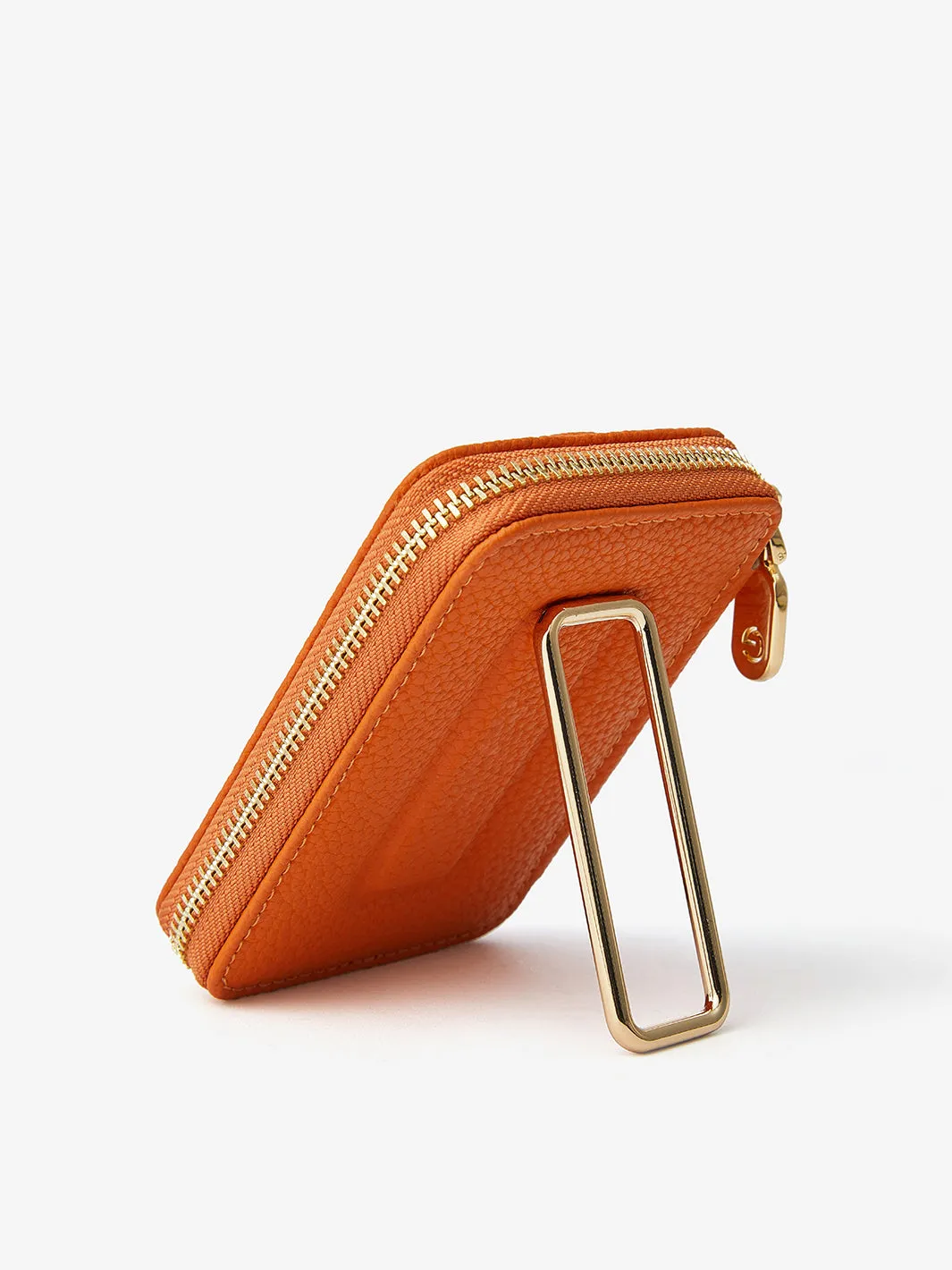 Original Design Set- Detachable Wireless Charging Crossbody Square Stand Wallet Phone Case Round Pouch Set