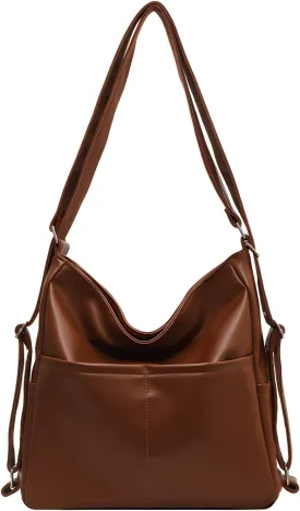 PILCAVE Convertible Tote Bag Backpack Purse for Women Multi Pocket Tote Bag Handbags Crossbody Shoulder Bag