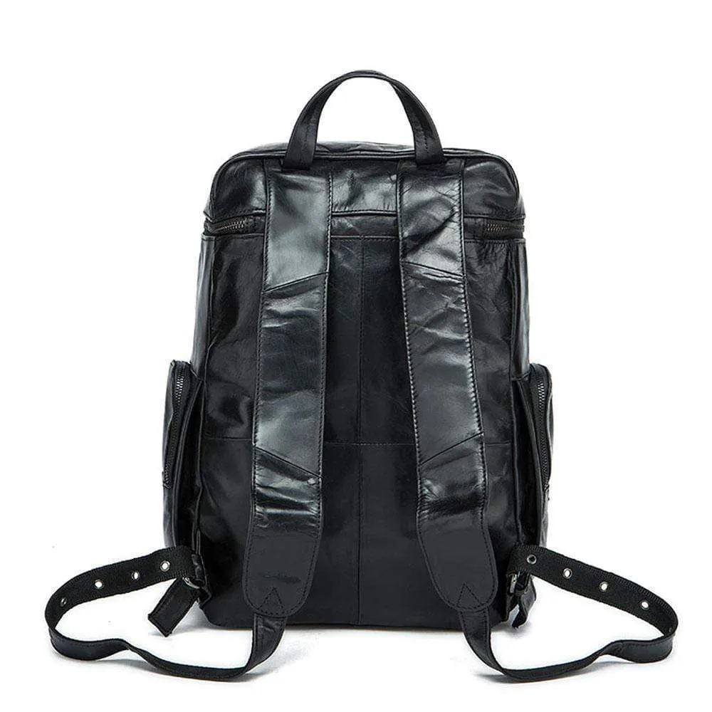 Rossie Viren  Vintage Leather Large Volume  Backpack,Rucksack,Knapsack For Men