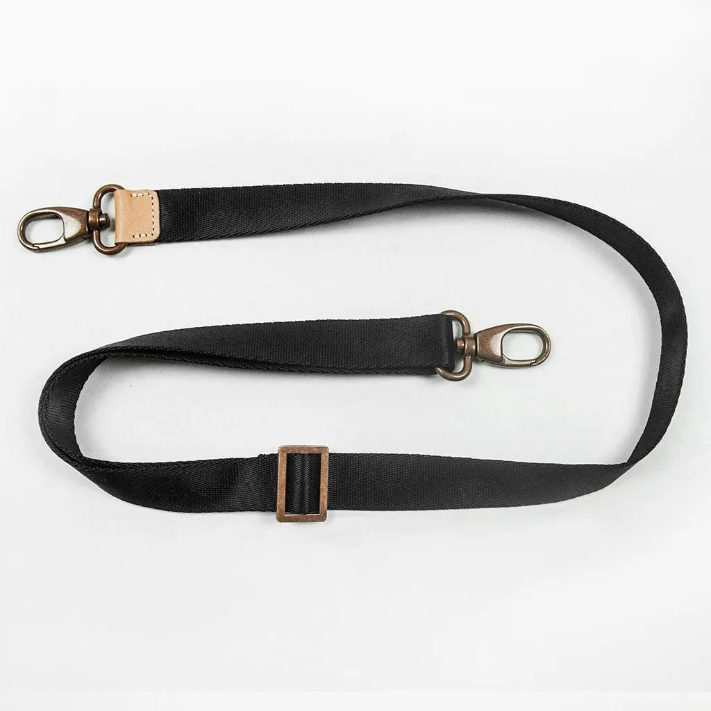 Shoulder Strap 1 Inch in Black/Copper