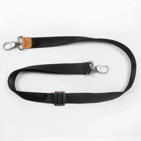 Shoulder Strap 1 Inch in Black/Silver