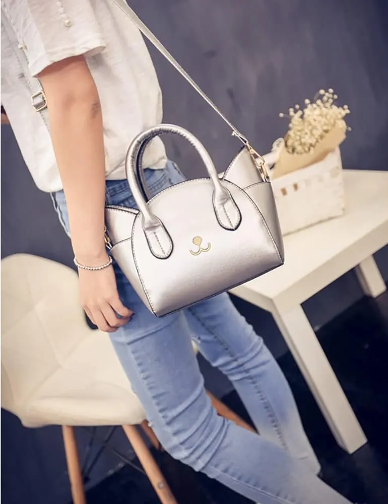 Sister Amy Cat Cross Body Handbag, Top Handle, Large Capacity Shoulder Bag for Women