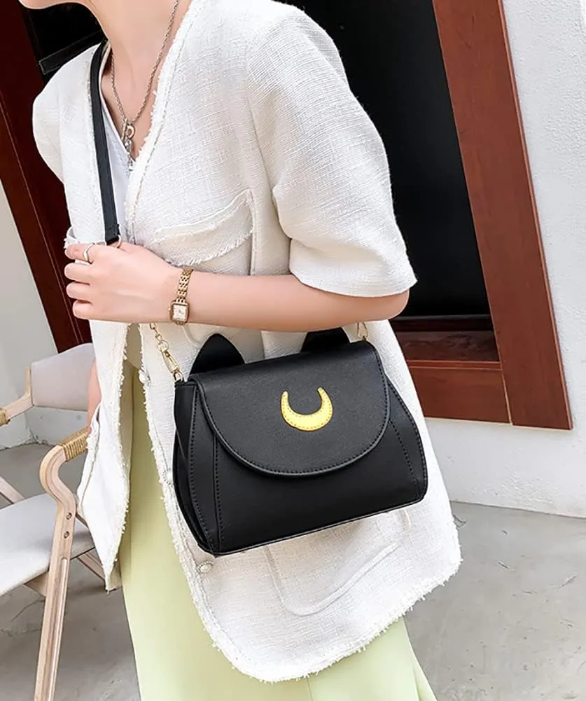 Sister Amy Cat Cross Body Handbag, Top Handle, Large Capacity Shoulder Bag for Women