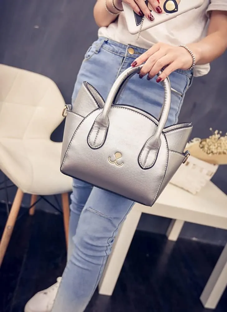 Sister Amy Cat Cross Body Handbag, Top Handle, Large Capacity Shoulder Bag for Women