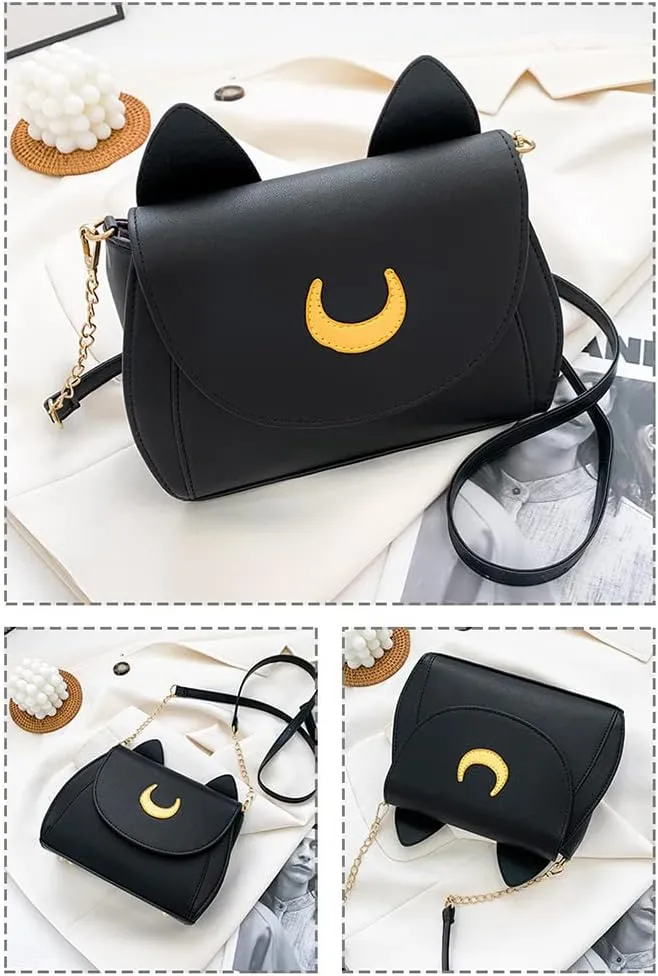 Sister Amy Cat Cross Body Handbag, Top Handle, Large Capacity Shoulder Bag for Women