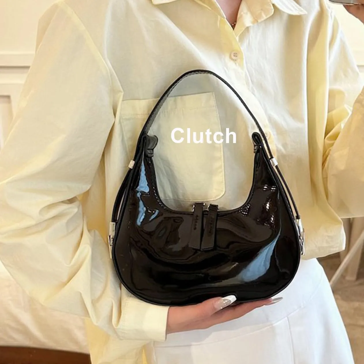 Small Purse for women,Trendy Cute Shoulder Bags Small Clutch Hobo Tote Handbag With Double Zipper Closure