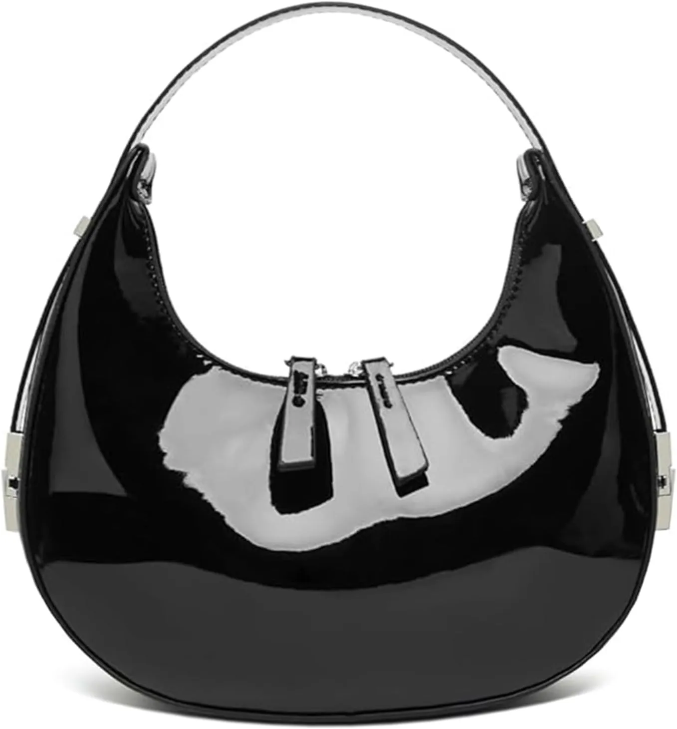 Small Purse for women,Trendy Cute Shoulder Bags Small Clutch Hobo Tote Handbag With Double Zipper Closure