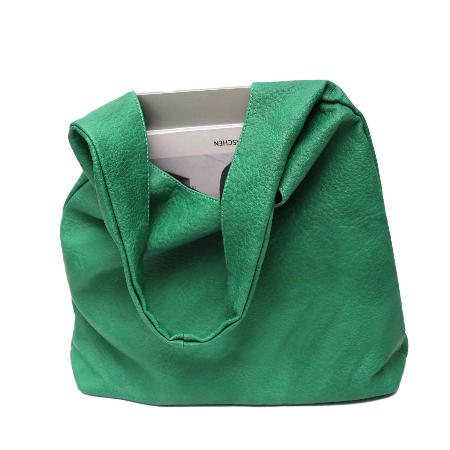 Soft Vegan Leather Shoulder Bag