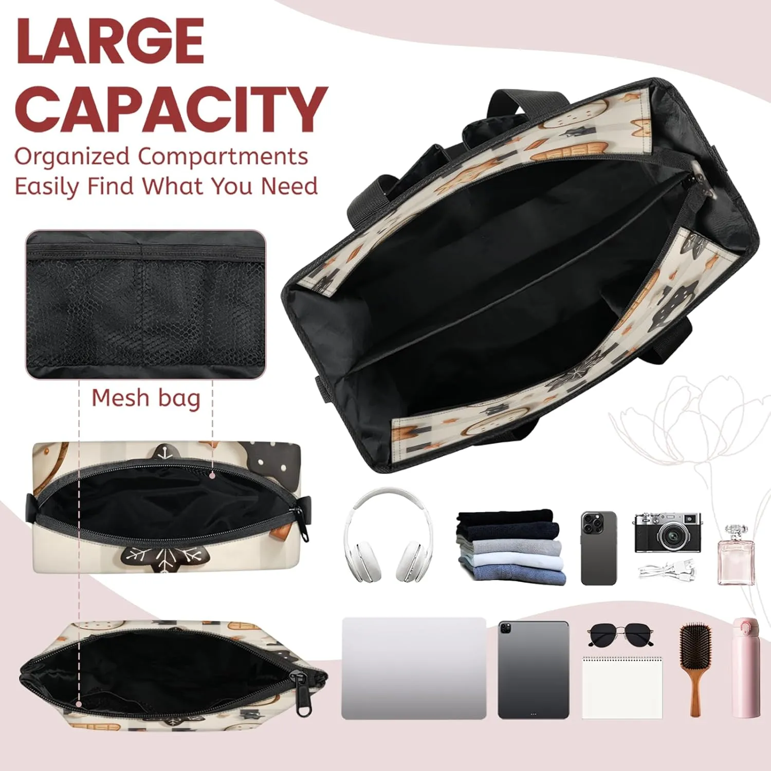 Tote Satchel Bag Set 3PCS for Women, Tote Briefcase Shoulder Handbag Purse Satchels