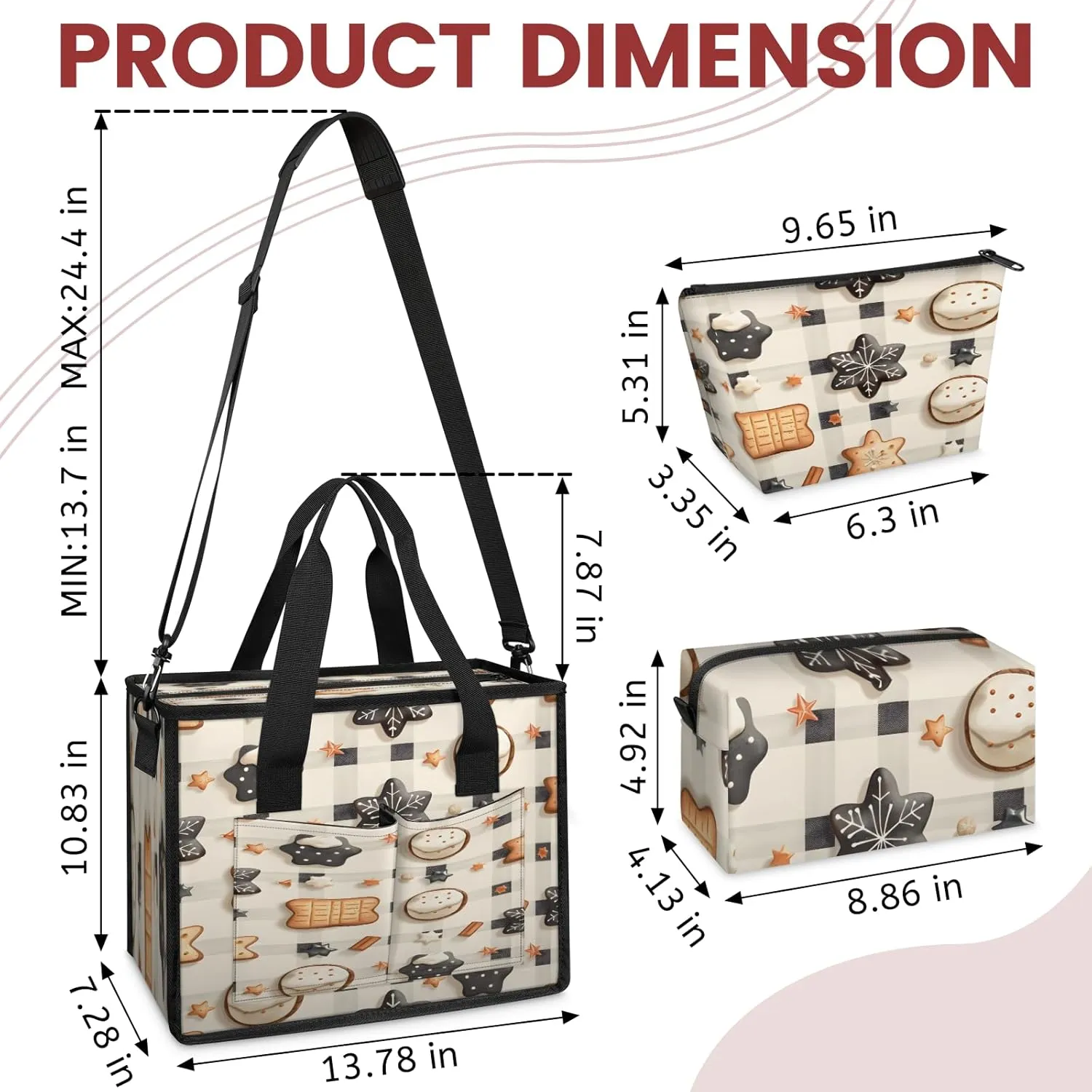 Tote Satchel Bag Set 3PCS for Women, Tote Briefcase Shoulder Handbag Purse Satchels
