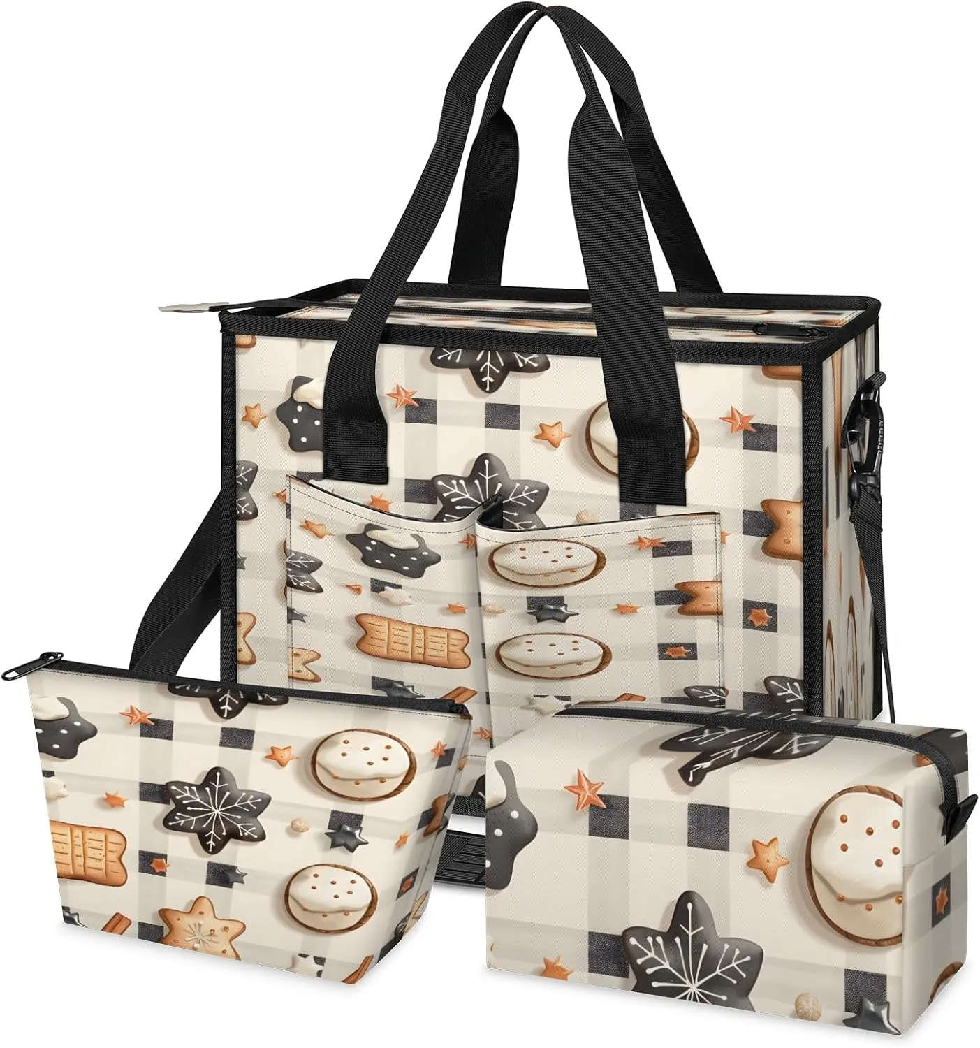 Tote Satchel Bag Set 3PCS for Women, Tote Briefcase Shoulder Handbag Purse Satchels