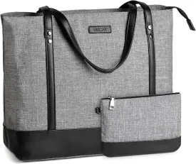 VASCHY Laptop Tote Bag for Women, Large 15.6inch Computer Teacher Bag Purse Briefcase for Travel,Work,Business,Office