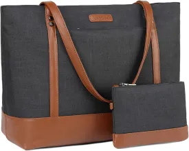 VASCHY Laptop Tote Bag for Women, Large 15.6inch Computer Teacher Bag Purse Briefcase for Travel,Work,Business,Office