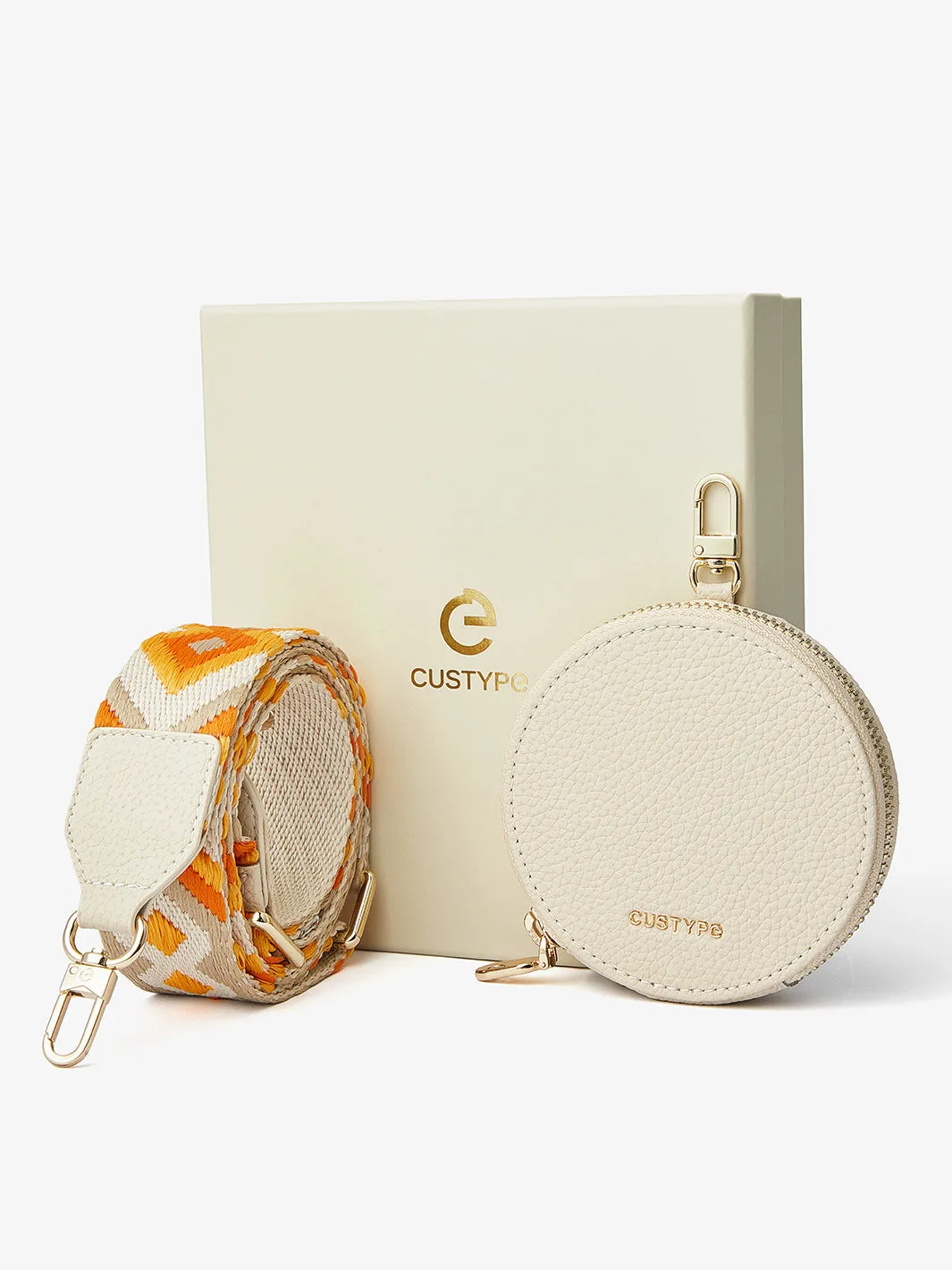 Vivid Kit- Webbing Crossbody Phone Case Round Pouch Set