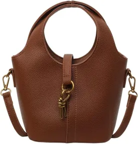 Women's PU Leather Hobo Shoulder Crossbody Bag - Vintage Tote Small Handbag Purse